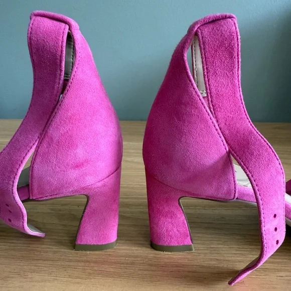 Cole Haan Women's Adella Braided Sandal Pink Yarrow Suede Size 7 - Picture 4 of 8